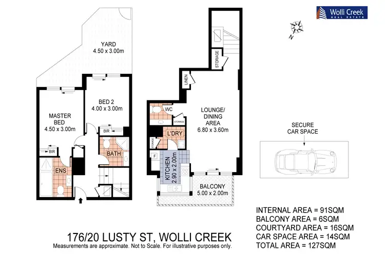 Floorplan of Homely apartment listing, 176/86 Bonar St, Wolli Creek NSW 2205