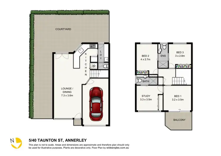 Floorplan of Homely townhouse listing, 5/40 Taunton St, Annerley QLD 4103
