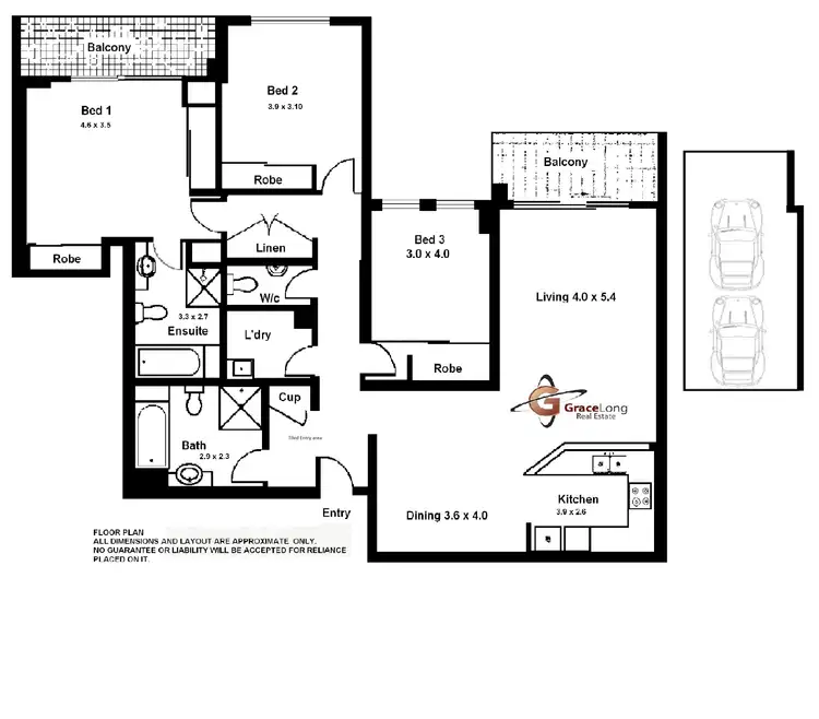Floorplan of Homely apartment listing, 65/102 Miller St, Pyrmont NSW 2009