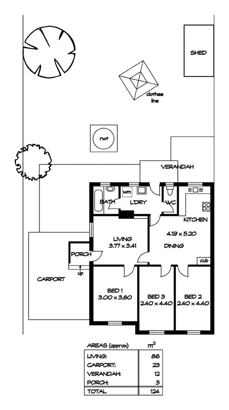 Floorplan of Homely house listing, 9 Tyne Ave, Kilburn SA 5084