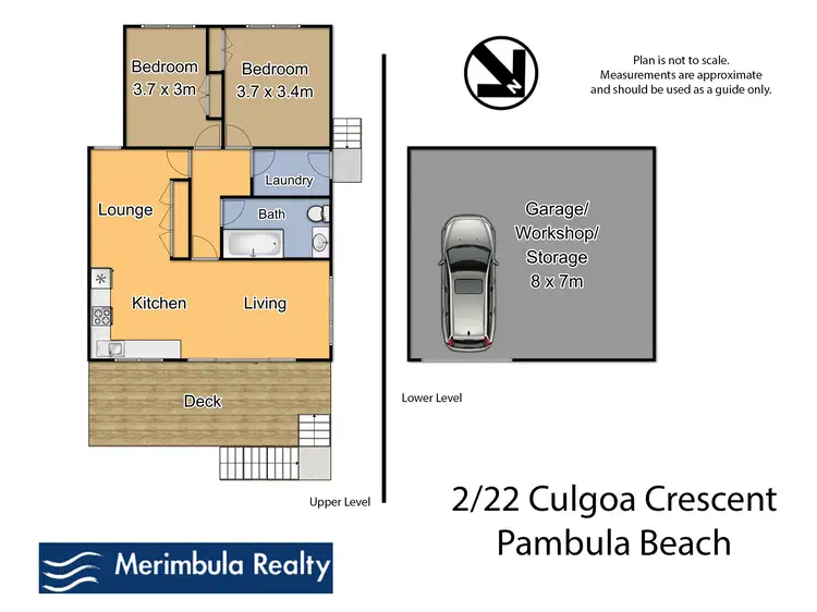Floorplan of Homely semi-detached listing, 2/22 Culgoa Cres, Pambula Beach NSW 2549