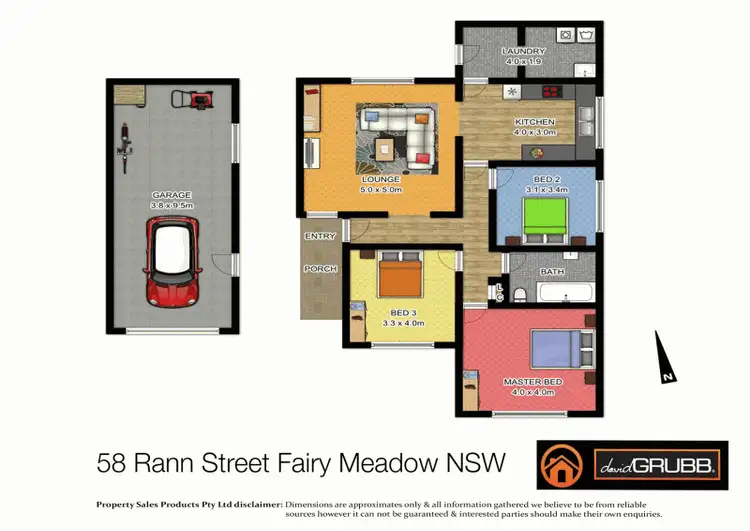 Floorplan of Homely house listing, 58 Rann St, Fairy Meadow NSW 2519