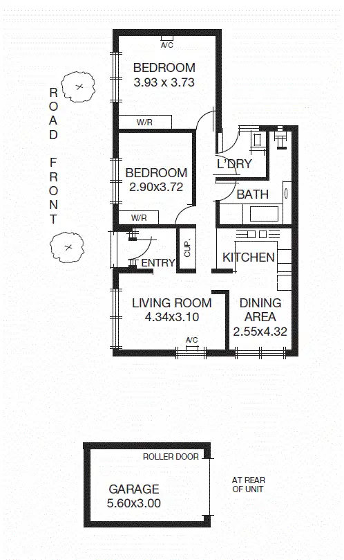 Floorplan of Homely unit listing, 1/73 Churchill Rd, Prospect SA 5082