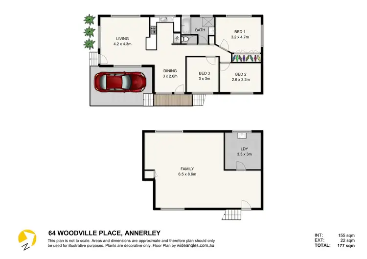 Floorplan of Homely house listing, 64 Woodville Pl, Annerley QLD 4103