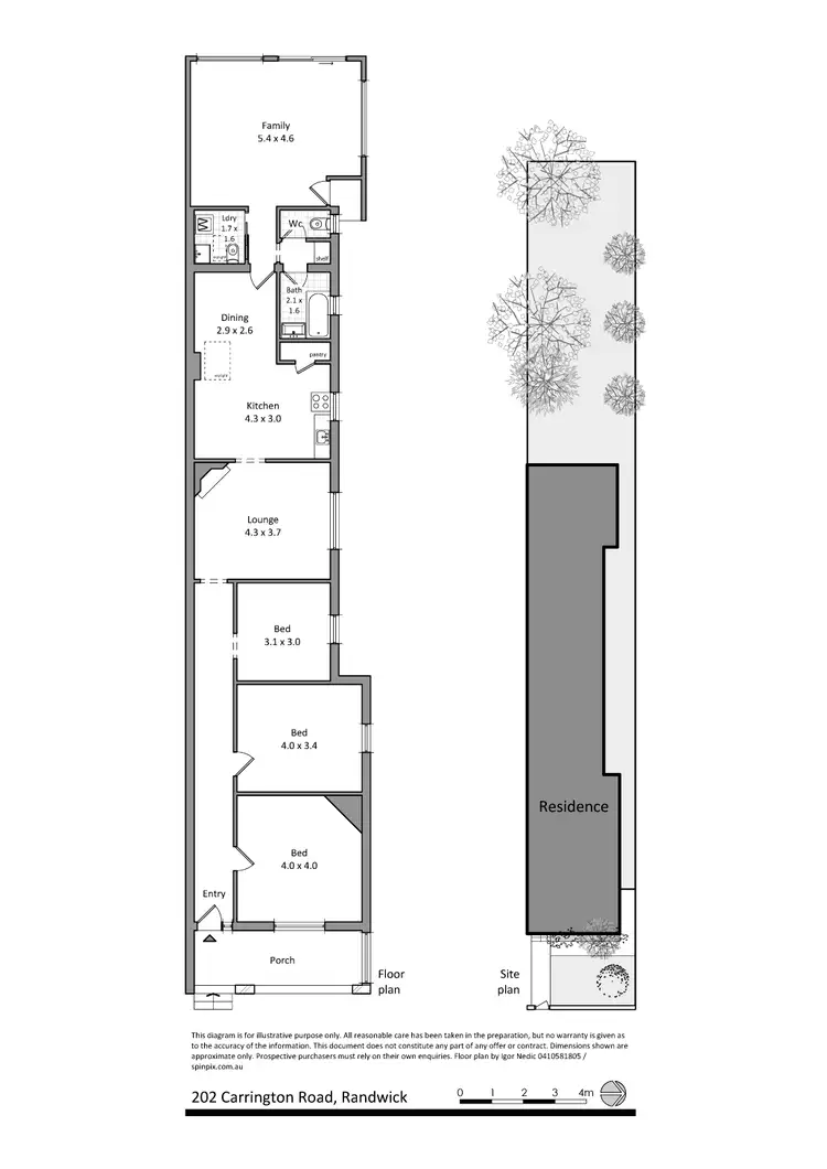 Floorplan of Homely semi-detached listing, 202 Carrington Rd, Randwick NSW 2031