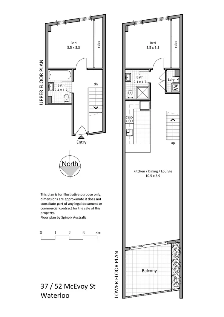 Floorplan of Homely unit listing, 37/52-54 McEvoy  St, Alexandria NSW 2015