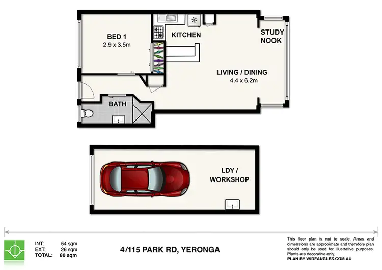 Floorplan of Homely unit listing, 4/115 Park Rd, Yeronga QLD 4104