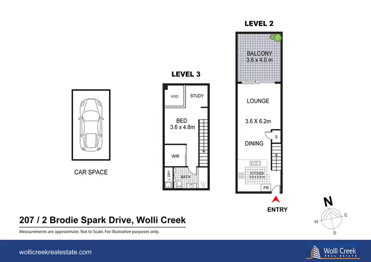 Floorplan of Homely apartment listing, 207/2 Brodie Spark Dr, Wolli Creek NSW 2205