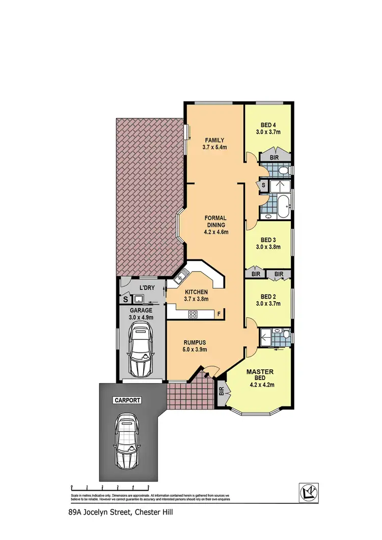 Floorplan of Homely house listing, 89A Jocelyn St, Chester Hill NSW 2162