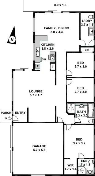 Floorplan of Homely house listing, 6A Tabell  Cl, Hornsby Heights NSW 2077