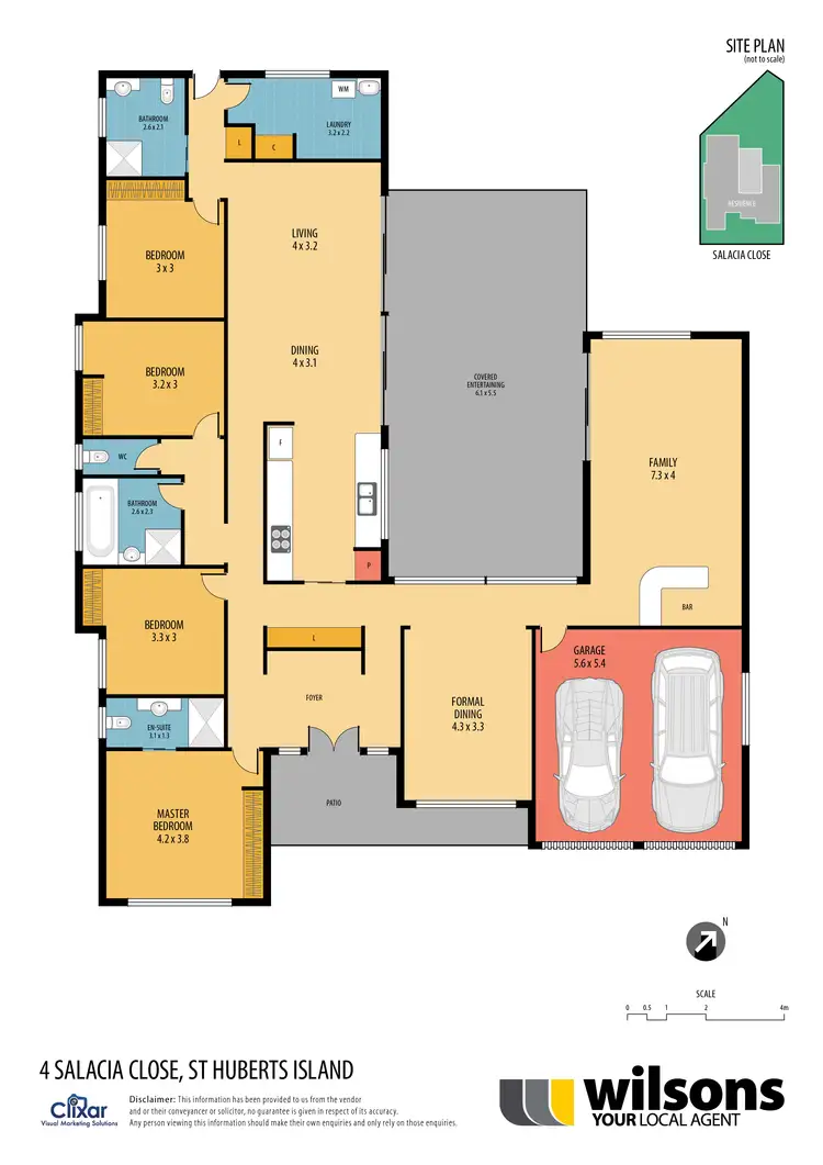 Floorplan of Homely house listing, 4 Salacia Cl, St Huberts Island NSW 2257