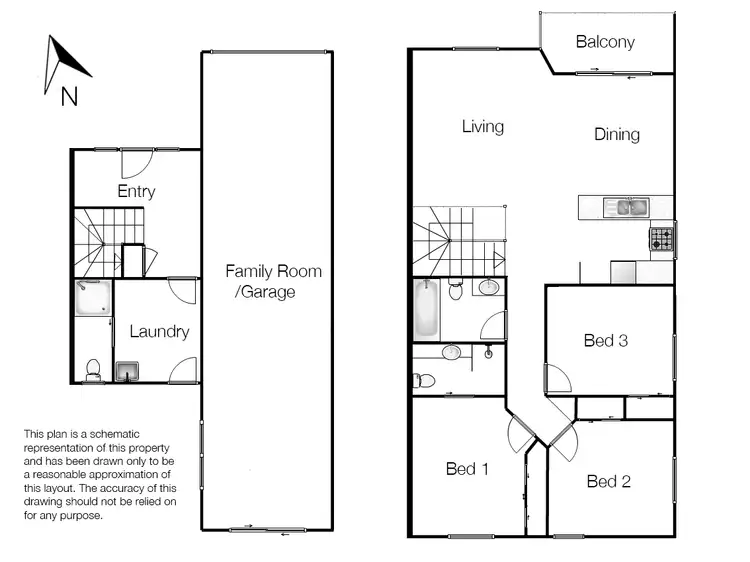 Floorplan of Homely townhouse listing, 85/316 Long St East St, Graceville QLD 4075