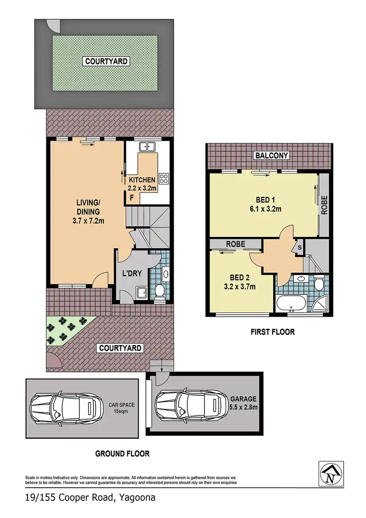 Floorplan of Homely townhouse listing, 19/155 Cooper Rd, Yagoona NSW 2199