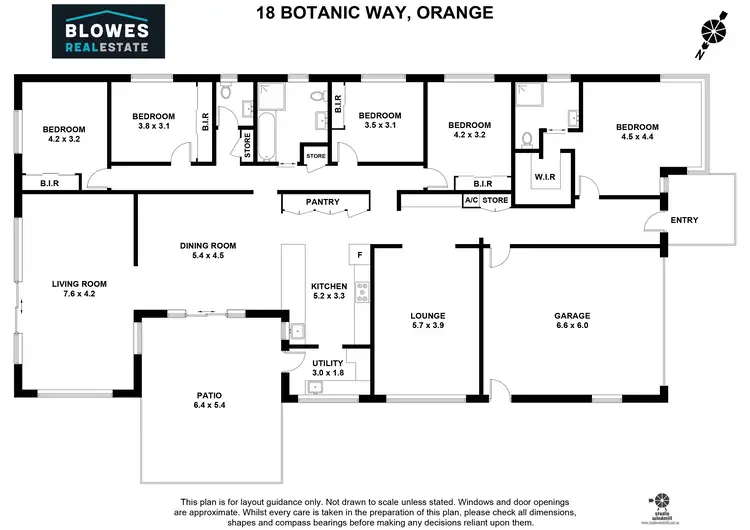 Floorplan of Homely house listing, 18 Botanic Way, Orange NSW 2800