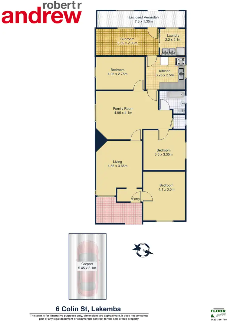 Floorplan of Homely house listing, 6 Colin St, Lakemba NSW 2195