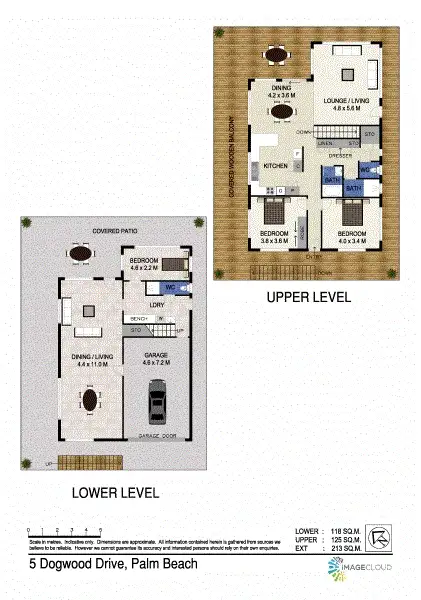 Floorplan of Homely house listing, 5 Dogwood Dr, Palm Beach QLD 4221