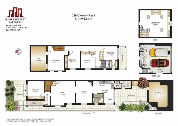 Floorplan of Homely semi-detached listing, 239 Clovelly Rd, Clovelly NSW 2031