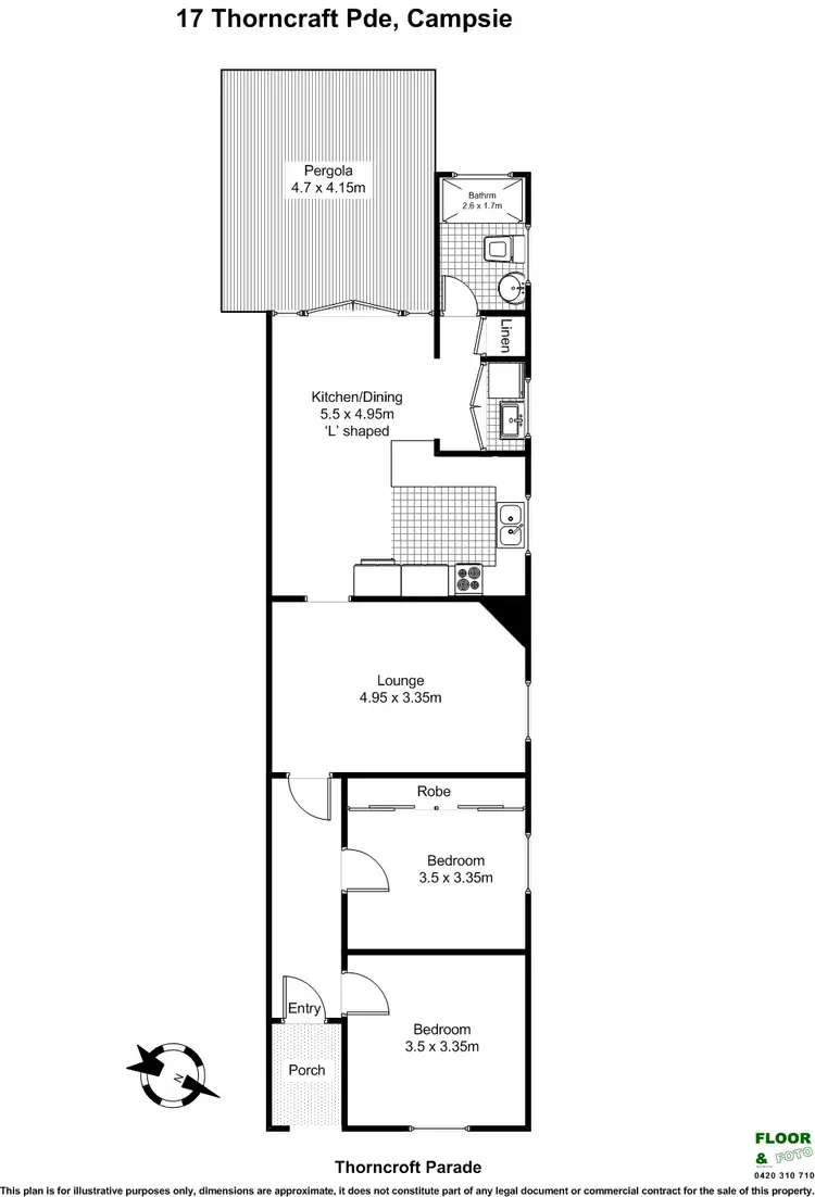 Floorplan of Homely house listing, 17 Thorncraft Pde, Campsie NSW 2194