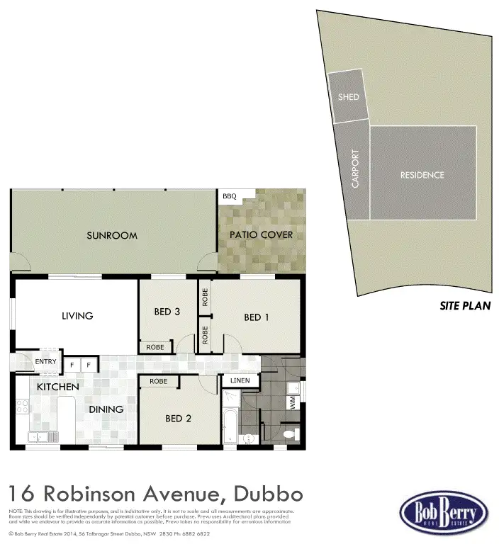 Floorplan of Homely house listing, 16 Robinson Ave, Dubbo NSW 2830