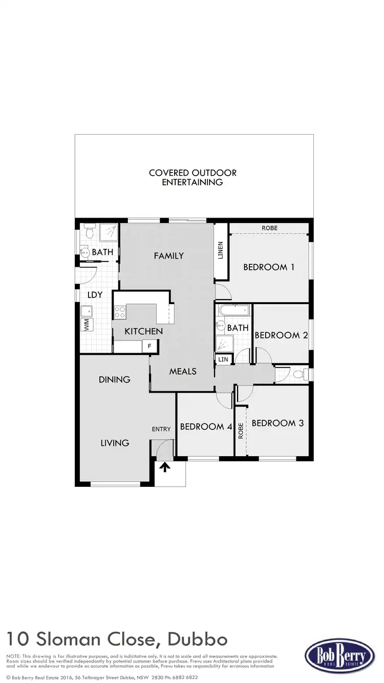 Floorplan of Homely house listing, 10 Sloman Cl, Dubbo NSW 2830
