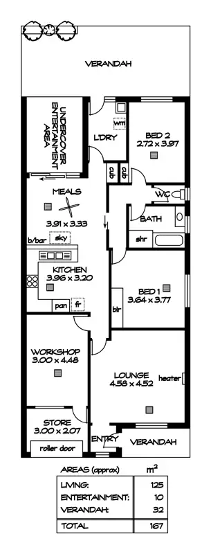 Floorplan of Homely house listing, 1168 North East Rd, St Agnes SA 5097