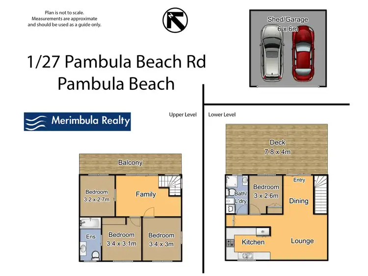 Floorplan of Homely semi-detached listing, 1/27 Pambula Beach Rd, Pambula Beach NSW 2549