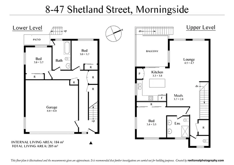 Floorplan of Homely townhouse listing, 8/47 Shetland St, Morningside QLD 4170