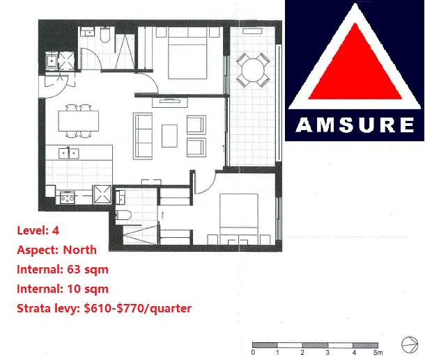 Floorplan of Homely apartment listing, A406/20 Orara St, Waitara NSW 2077