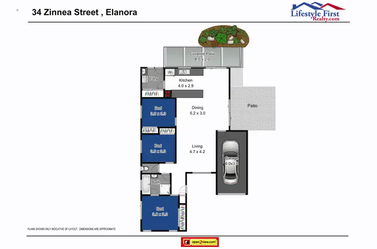 Floorplan of Homely house listing, 34 Zinnea St, Elanora QLD 4221