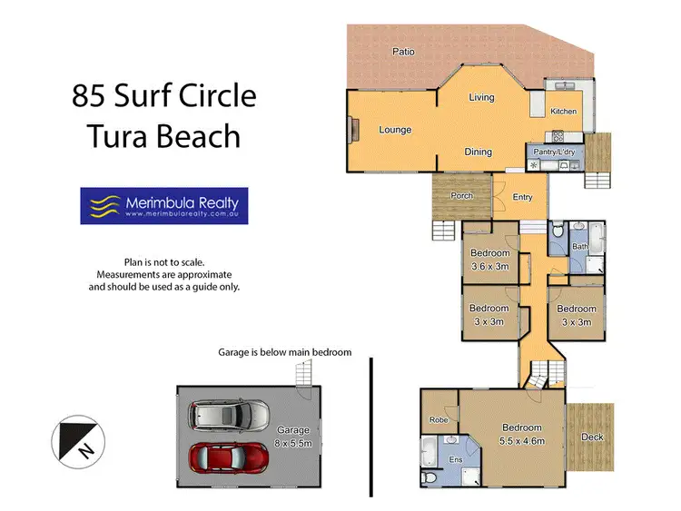 Floorplan of Homely house listing, 85 Surf Cir, Tura Beach NSW 2548