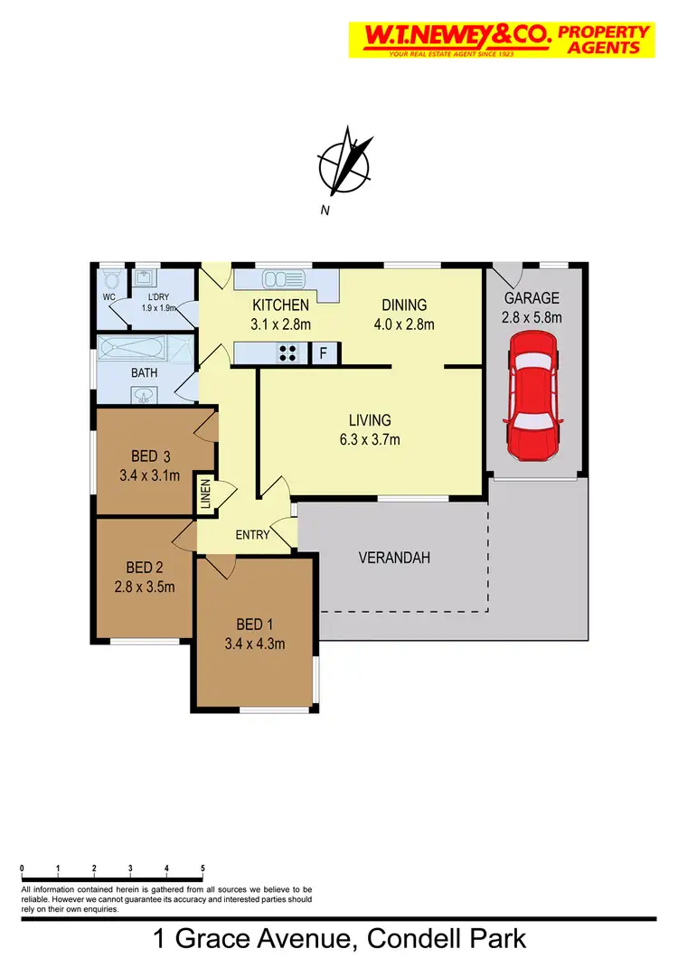 Floorplan of Homely house listing, 1 Grace Ave, Condell Park NSW 2200