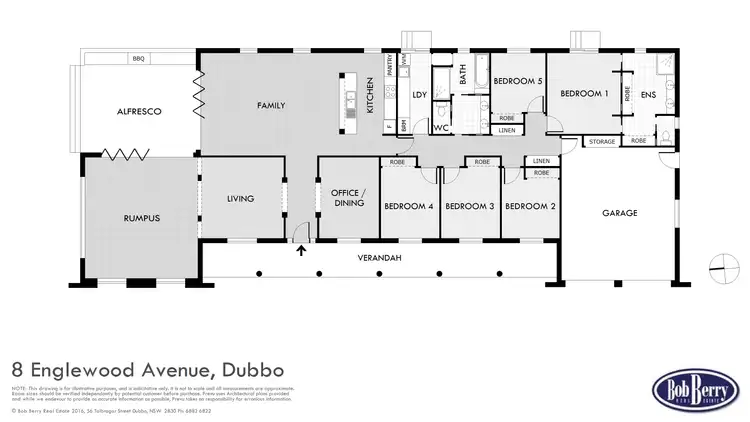 Floorplan of Homely house listing, 8 Englewood Ave, Dubbo NSW 2830