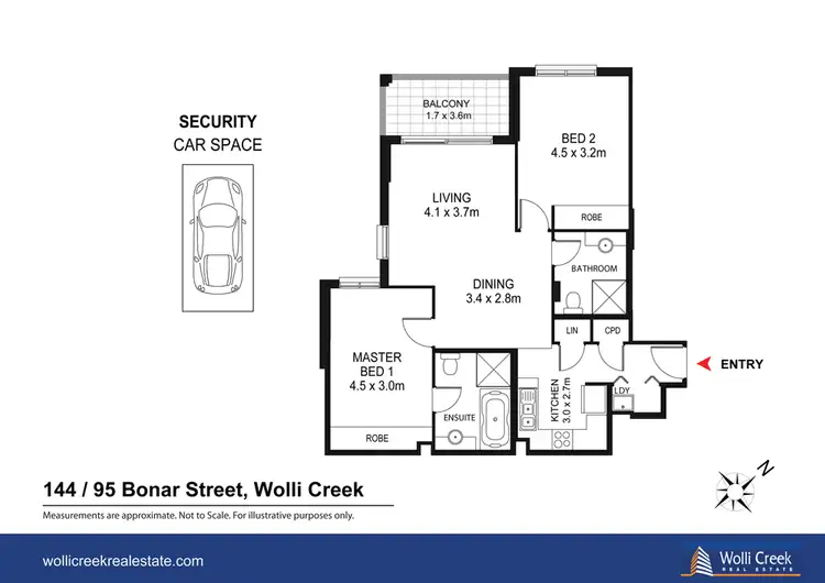 Floorplan of Homely apartment listing, 144/95 Bonar St, Wolli Creek NSW 2205