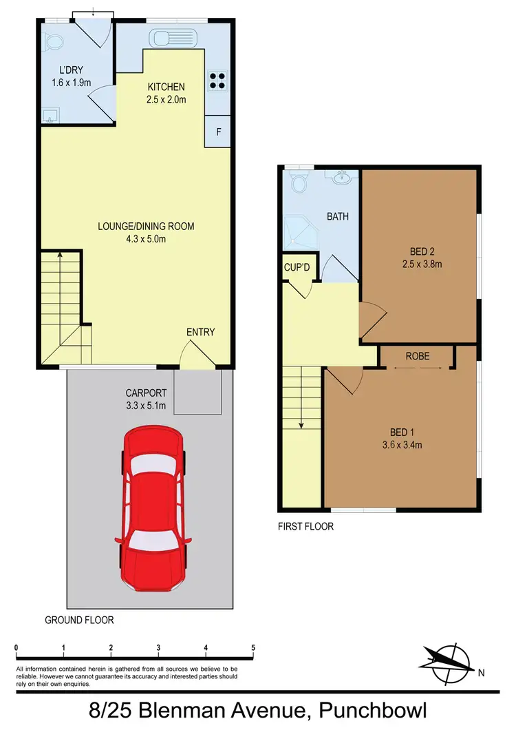 Floorplan of Homely townhouse listing, 8/25 Blenman Ave, Punchbowl NSW 2196