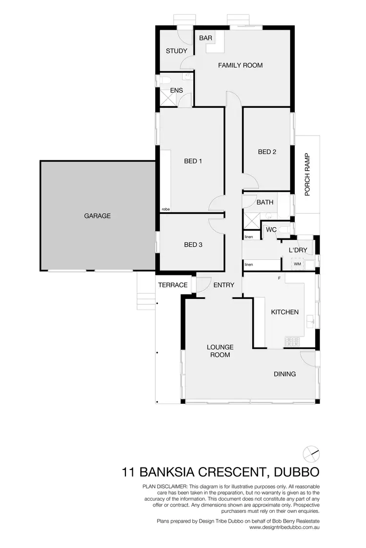 Floorplan of Homely house listing, 11 Banksia Cres, Dubbo NSW 2830