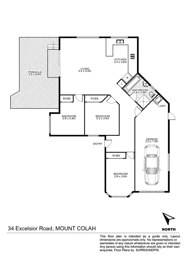 Floorplan of Homely house listing, 34 Excelsior Rd, Mount Colah NSW 2079