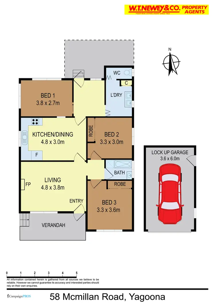 Floorplan of Homely house listing, 58 Mcmillan St, Yagoona NSW 2199