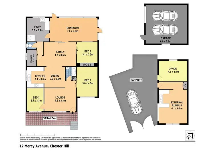 Floorplan of Homely house listing, 12 Mercy Ave, Chester Hill NSW 2162