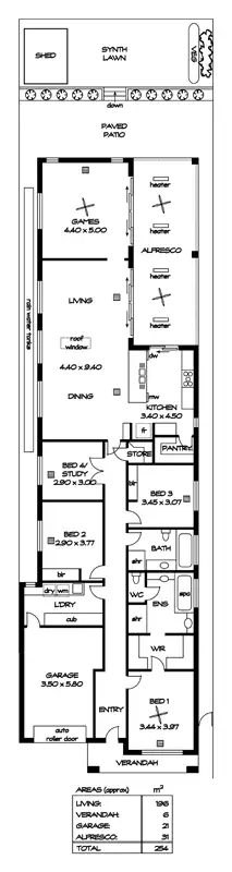 Floorplan of Homely house listing, 1B Tarakan Ave, Enfield SA 5085