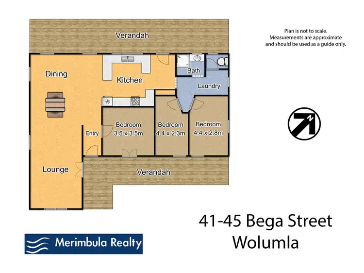 Floorplan of Homely house listing, 41-45 Bega St, Wolumla NSW 2550