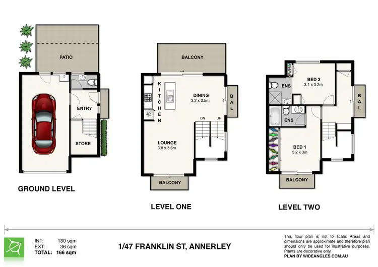 Floorplan of Homely townhouse listing, 1/47 Franklin St, Annerley QLD 4103