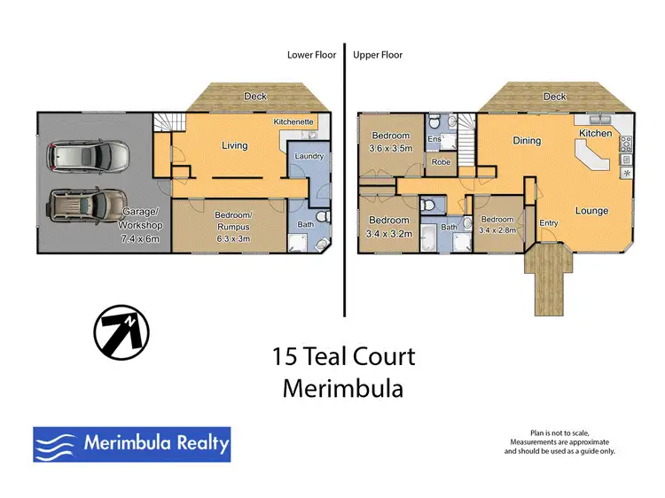Floorplan of Homely house listing, 15 Teal Ct, Merimbula NSW 2548