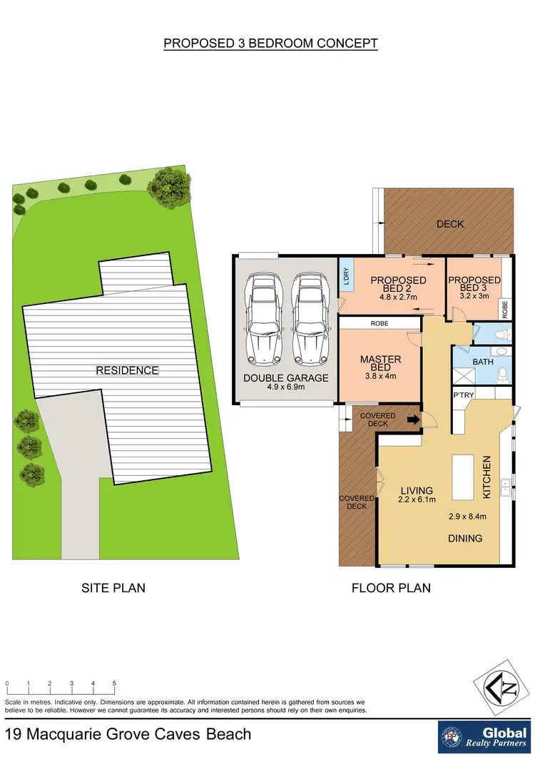 Floorplan of Homely house listing, 19 Macquarie Gr, Caves Beach NSW 2281
