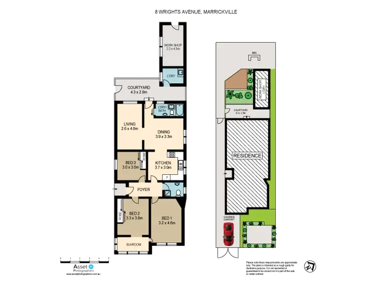 Floorplan of Homely house listing, 8 Wrights Ave, Marrickville NSW 2204