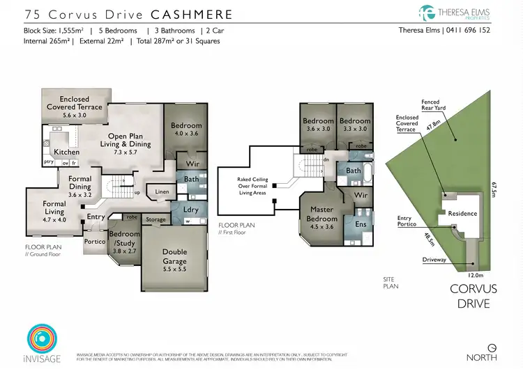 Floorplan of Homely house listing, 75 Corvus Dr, Cashmere QLD 4500