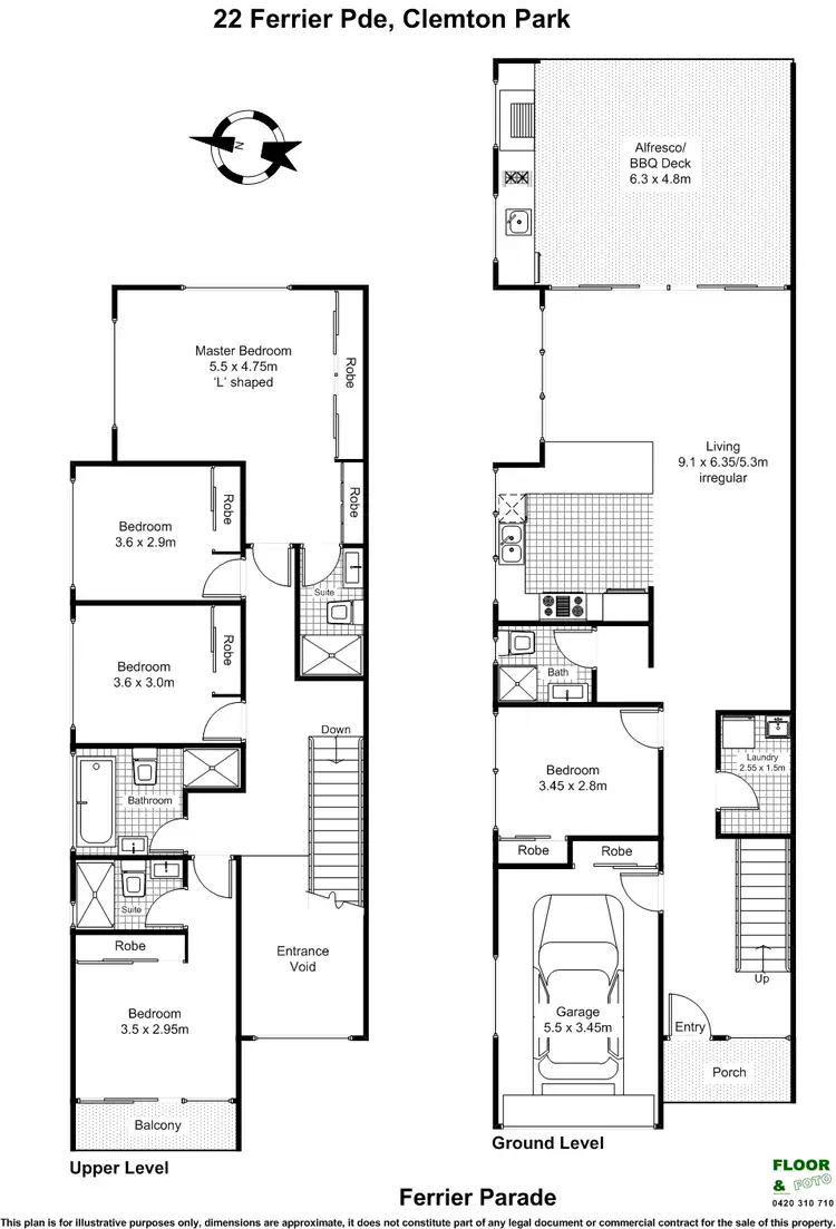 Floorplan of Homely semi-detached listing, 22A Ferrier Pde, Clemton Park NSW 2206