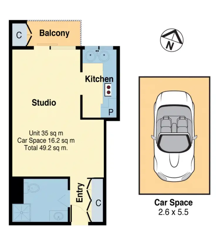 Floorplan of Homely apartment listing, 33/2-6 Brown St, Newtown NSW 2042