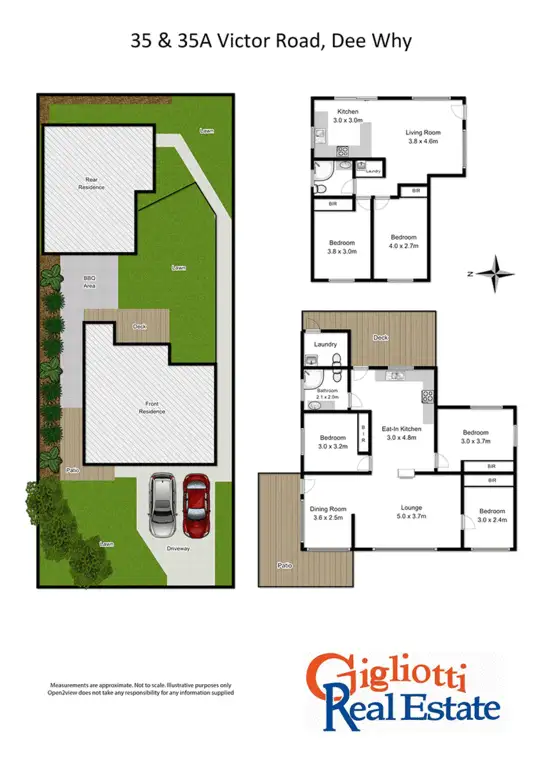 Floorplan of Homely house listing, 35 & 35a Victor Rd, Dee Why NSW 2099