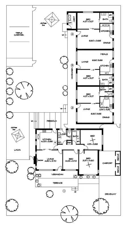 Floorplan of Homely block of units listing, LOT101 (1) Ophir Cres, Seacliff Park SA 5049