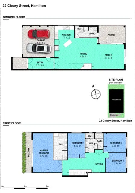 Floorplan of Homely house listing, 22 Cleary St, Hamilton NSW 2303